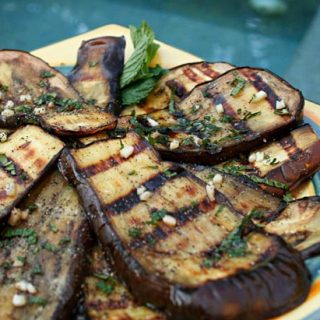 Grilled Eggplant With Mint