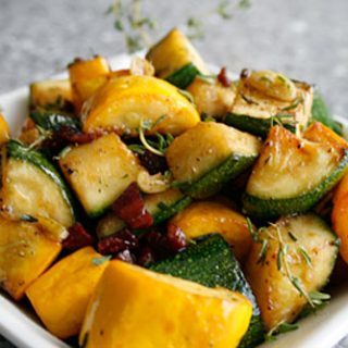 Summer Squash With Pancetta And Fresh Thyme