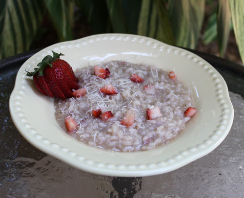 Risotto With Champagne And Strawberries