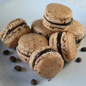 Coffee Macarons With Nutella Ganache | Italian Food Forever