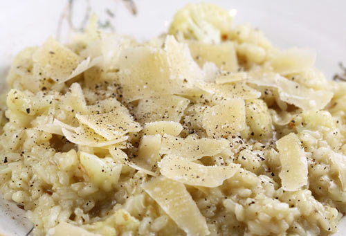 Risotto With Cauliflower & Truffles