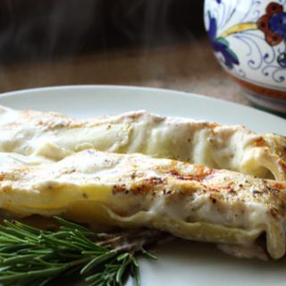 Veal And Porcini Mushroom Cannelloni