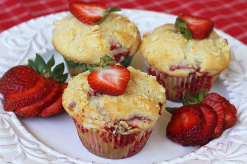 Strawberry Orange Buttermilk Muffins