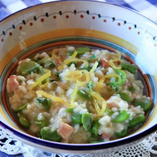 Risotto With Fava Beans & Candied Lemon