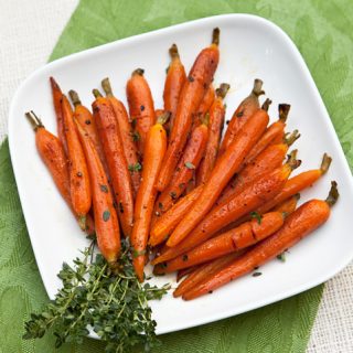 Roasted Baby Carrots With Honey & Orange