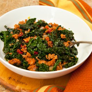 Kale With Sausage & Sun Dried Tomatoes