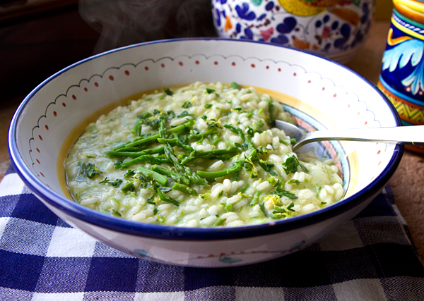 Creamy Risotto With Wild Asparagus