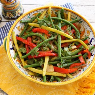 Mixed Green & Wax Beans With Onions & Peppers