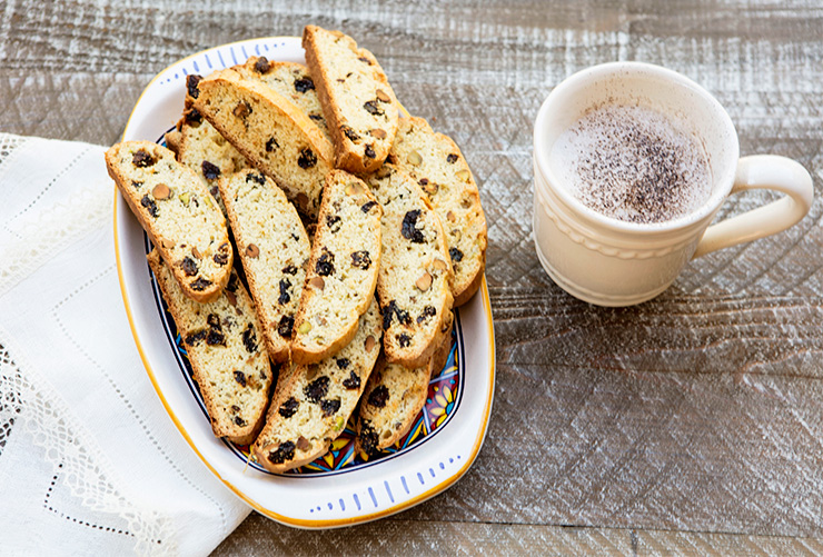Dried Sour Cherry and Pistacchio Biscotti