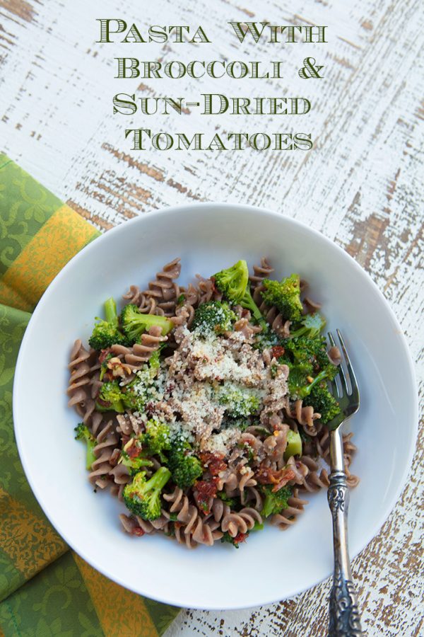 Whole Grain Pasta With Broccoli and SunDried Tomatoes Italian Food
