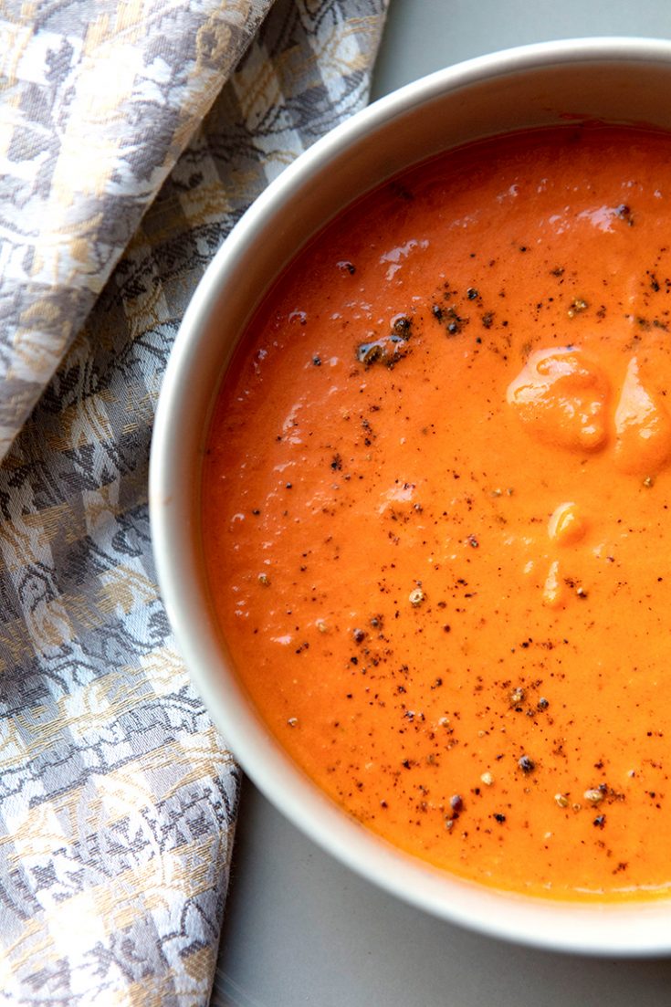 Creamy Tomato & Basil Soup | Italian Food Forever