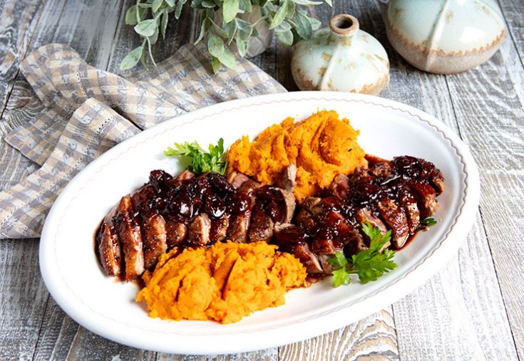 Duck Breast in Cherry Port Wine Sauce | Italian Food Forever