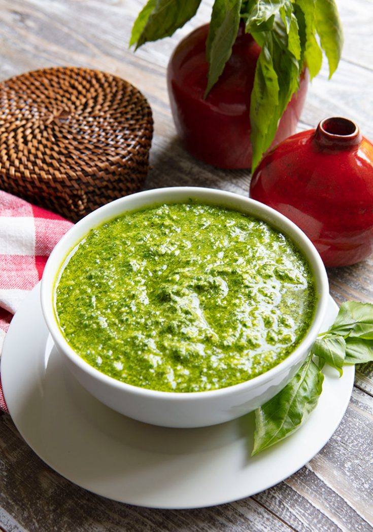 How To Make Stay Green Basil Pesto Italian Food Forever
