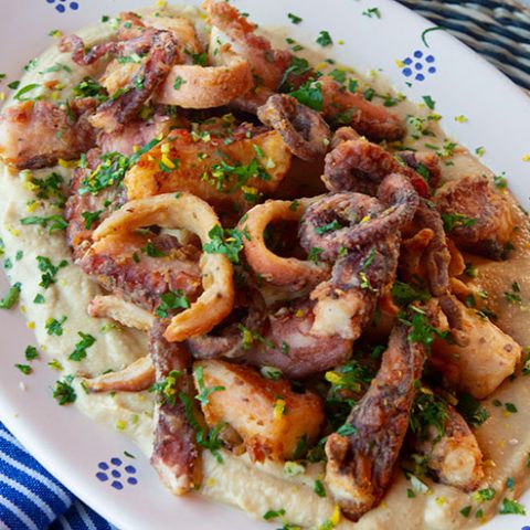 Fried Octopus With Gremolata
