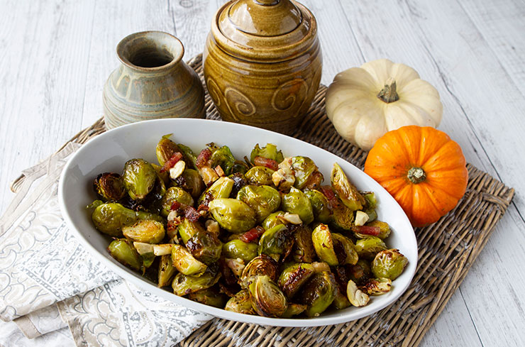 Brussels Sprouts With Pancetta & Chestnuts