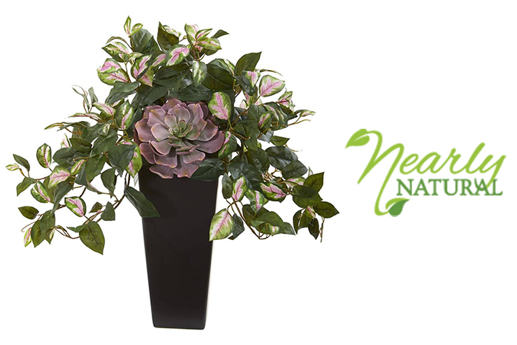 Nearly Natural Faux Plants & Flowers With 20% Promotion