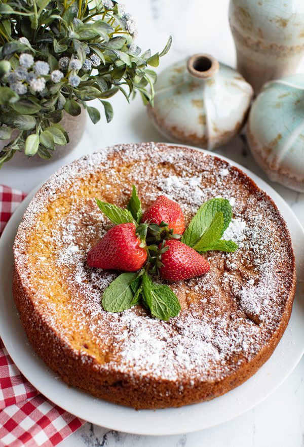 Strawberry Buttermilk Cornmeal Cake Italian Food Forever