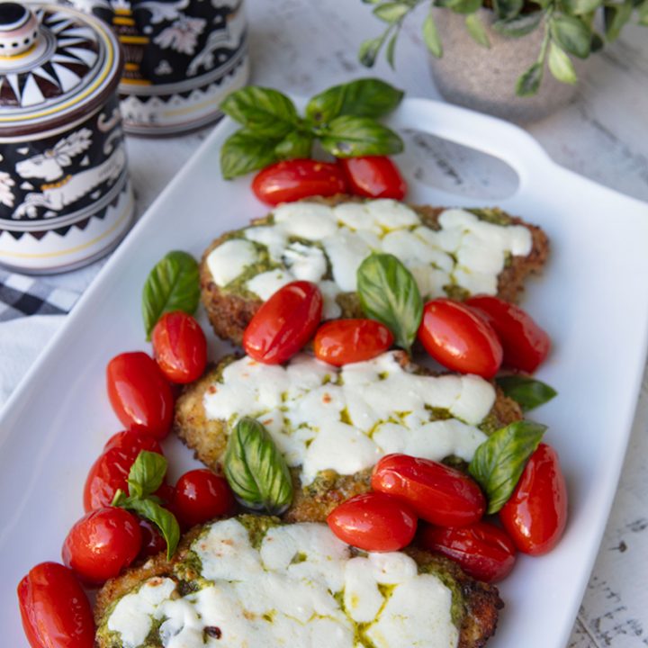  Pesto Chicken With Roasted Tomatoes