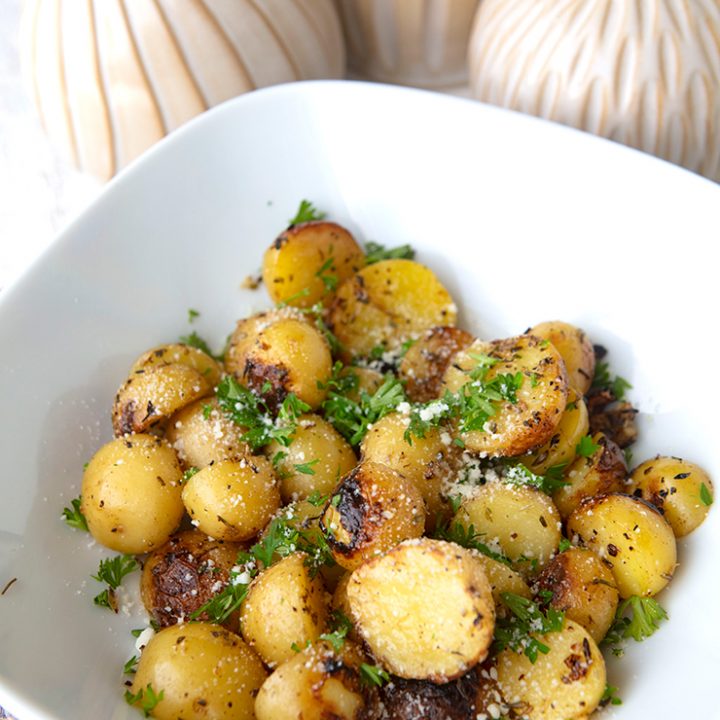 Grilled Garlic Parmesan Potatoes