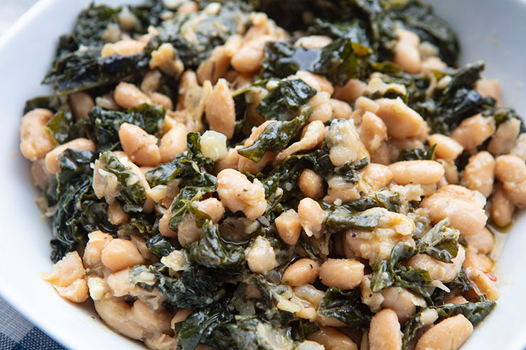 Braised Beans and Greens | Italian Food Forever