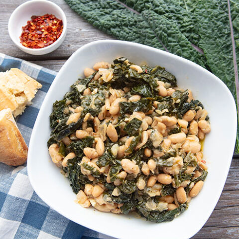 Braised Beans and Greens