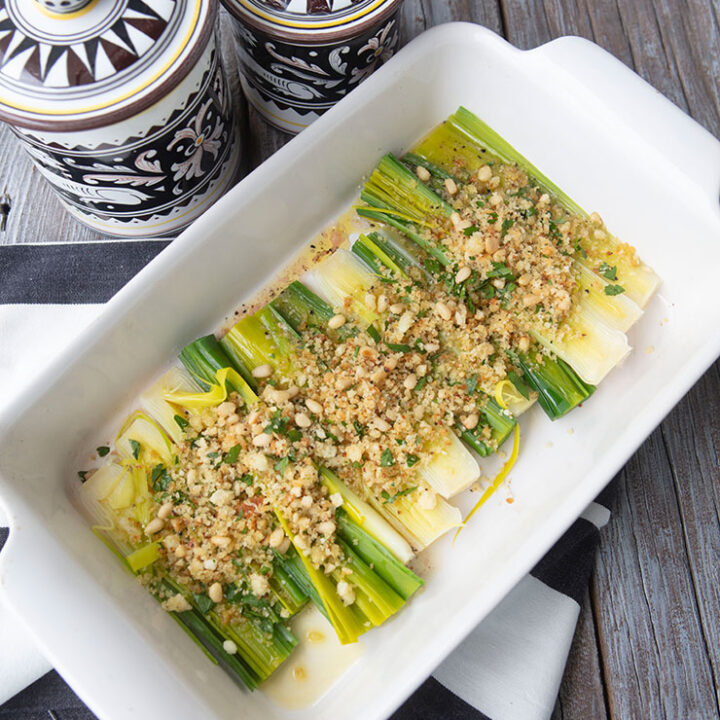 Leeks With Mustard Vinaigrette